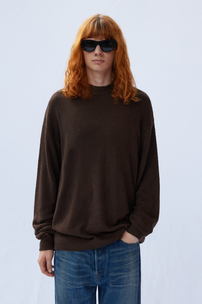 【MODERNIF】Boucle round knit BOUCLE ROUND KNIT SWEATER – ALAND USA