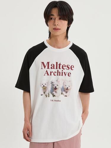 【Wai Kei】 Oil Painting Maltese Raglan Man to Man /追跡付 MUSINSA | WAI KEI Oil Painting Maltese Raglan Man to Man Black