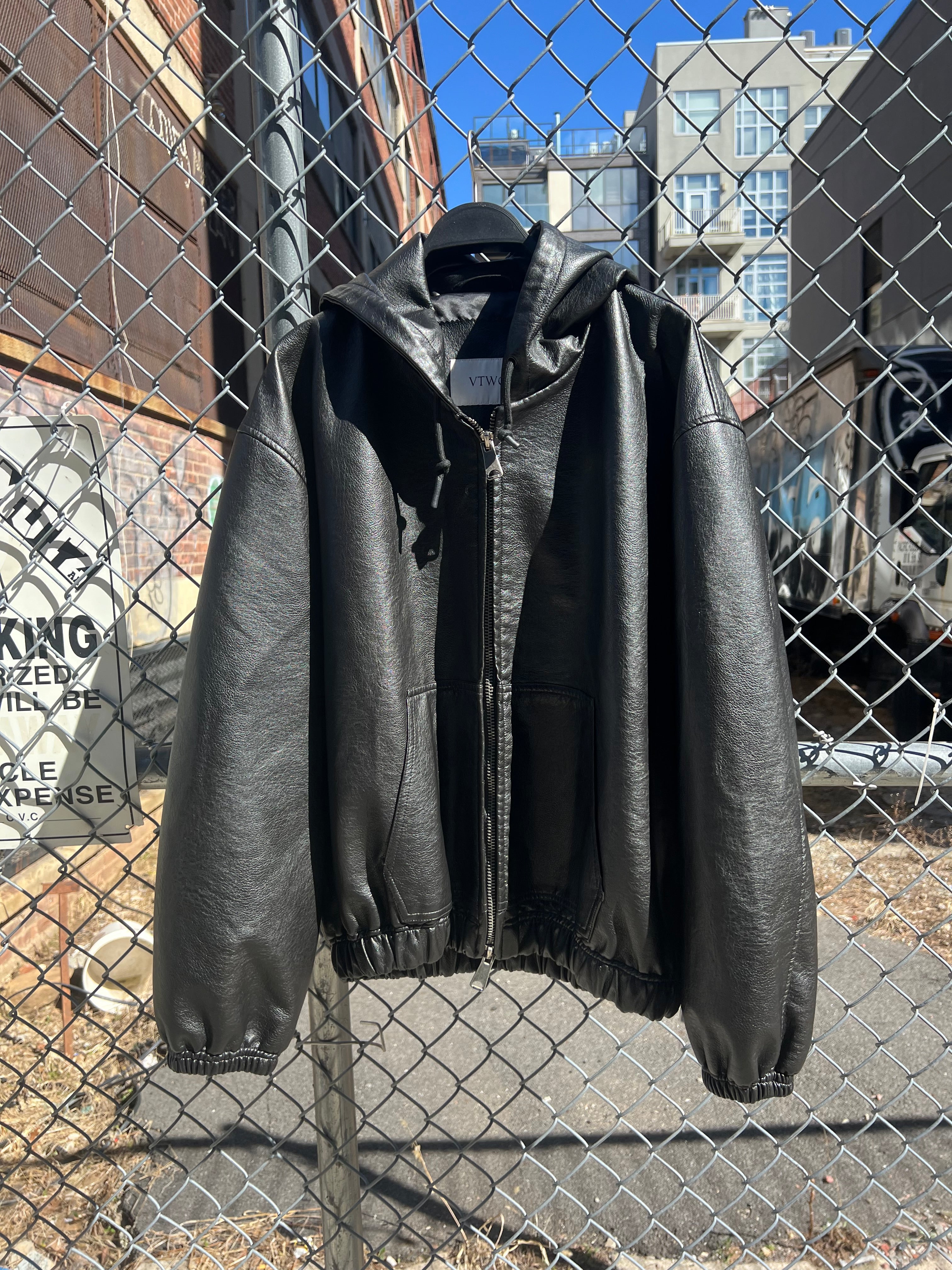 8198 NATURAL WASHED LEATHER HOODED JACKET – ALAND USA