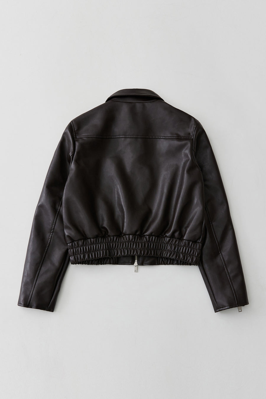 Online Only) 9103# VEGAN LEATHER CROP BIKER JACKET – ALAND USA