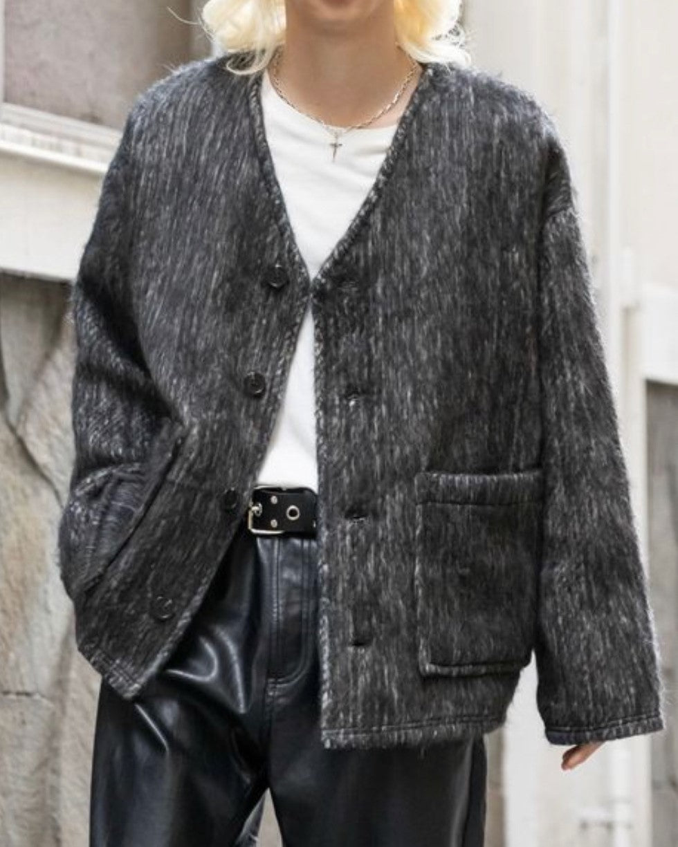 MEN'S MOHAIR V-NECK CARDIGAN – ALAND USA