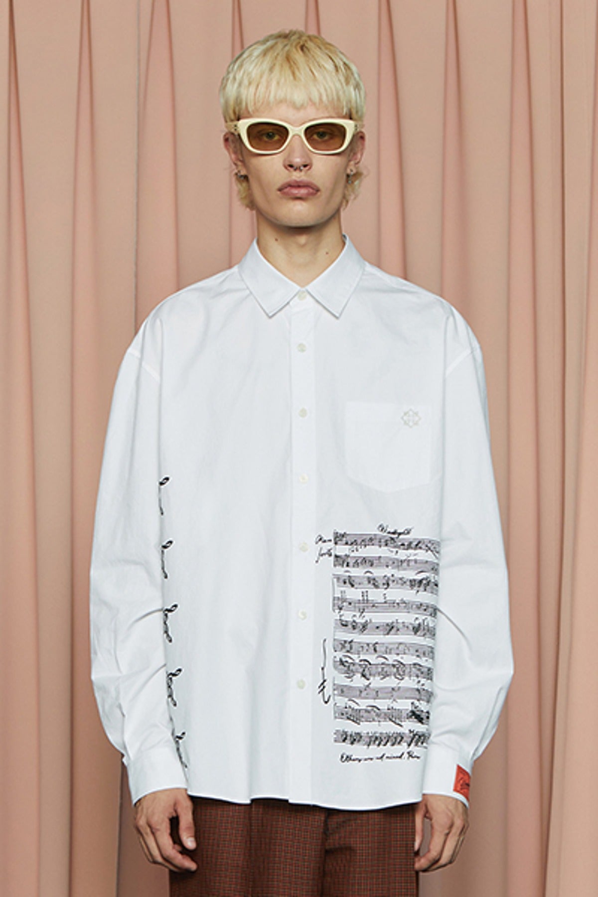 music dress shirts Musician Dress Shirts High-Collar White & Black