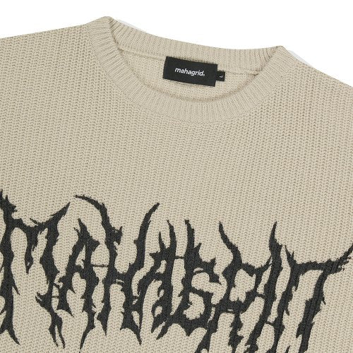 【mahagrid】23FW★ GOTH KNIT SWEATER GOTH KNIT SWEATER - mahagrid | 60% - Asian Fashion Online Store