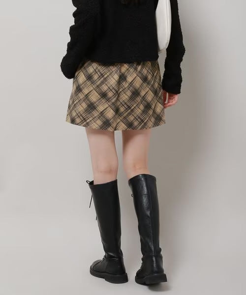 CHECK MINI SKIRT – ALAND USA