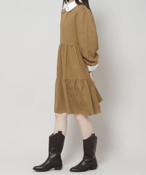 Corduroy Midi Dress Corduroy Midi Dress / Black / Free (One Size) Corduroy Midi Dress Corduroy Midi Dress / Black / Free (One Size)