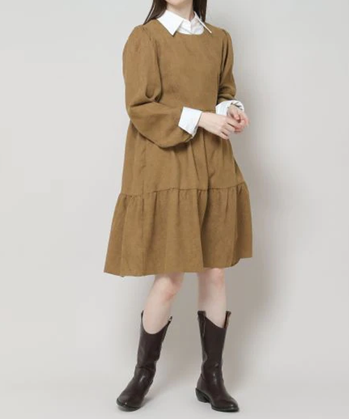 Corduroy Midi Dress Corduroy Midi Dress / Black / Free (One Size) Corduroy Midi Dress Corduroy Midi Dress / Black / Free (One Size)