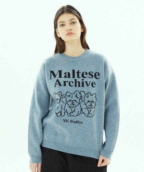 WAIKEI Maltese Archive Line Graphic T-Shirt